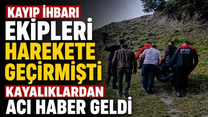 Kaybolan yaşlı adamın cansız bedeni bulundu