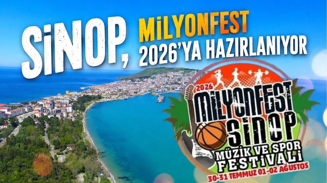 Milyonfest Sinop 2026 için geri sayım başladı