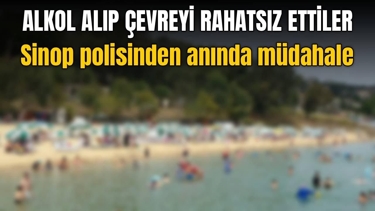 Plajda vatandaşı canından bezdirenlere polis freni