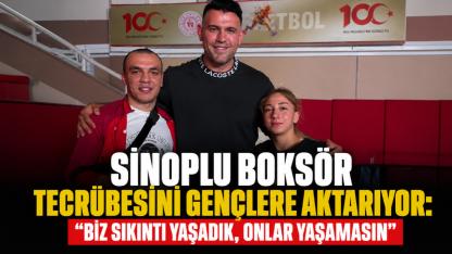 Sinoplu antrenör, tecrübesini genç boksörlere aktarıyor