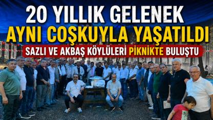 Sazlı ve Akbaş Köyleri Geleneksel Kır Pikniğinde bir araya geldi