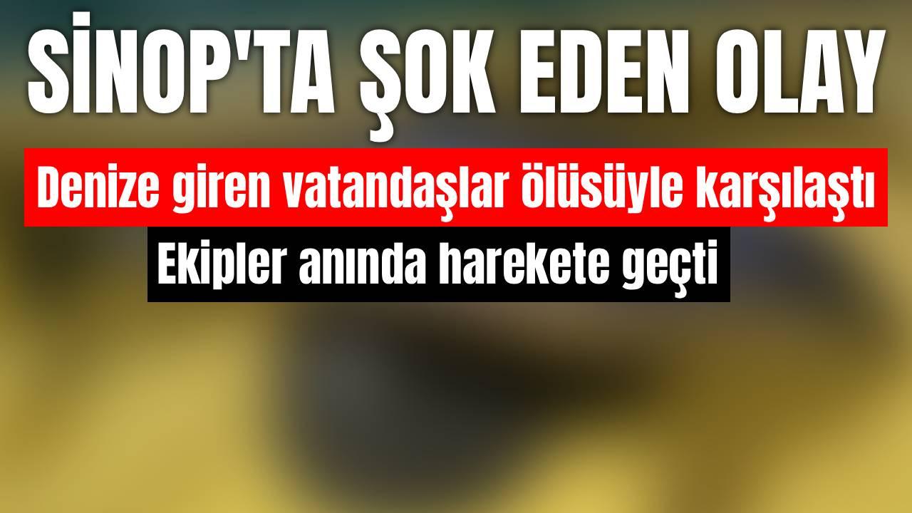Serinlemek için denize giren vatandaşlar hayatlarının şokunu yaşadı