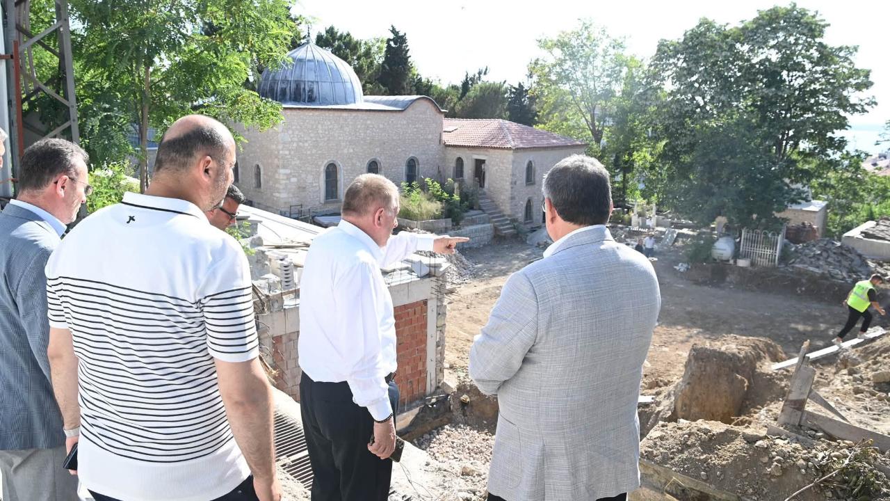 Seyyid Bilal Camii restorasyonunda son durum değerlendirildi