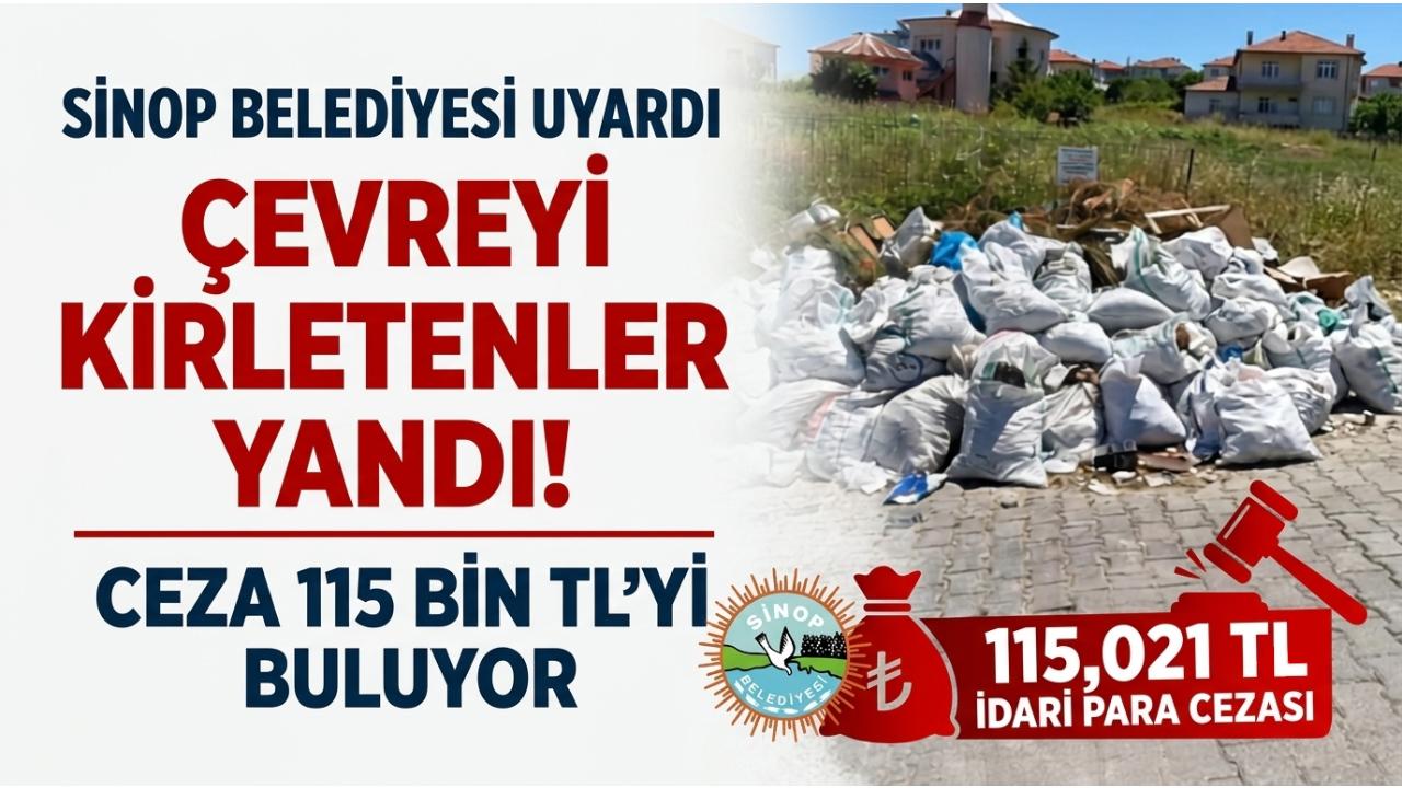 Sinop Belediyesi'nden temiz çevre için kararlı adım