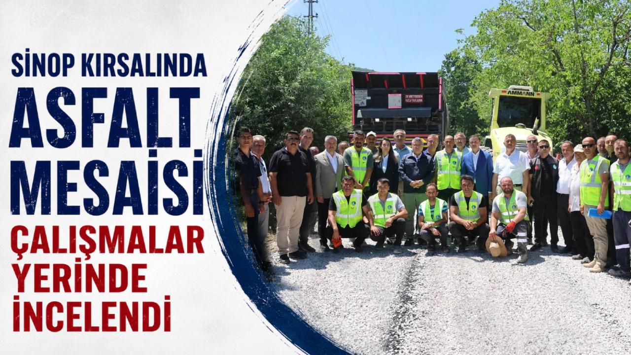 Sinop kırsalında ulaşım ağı güçleniyor