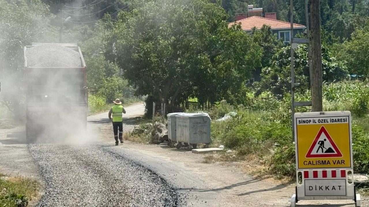 Sinop kırsalında ulaşım kalitesi yükseliyor