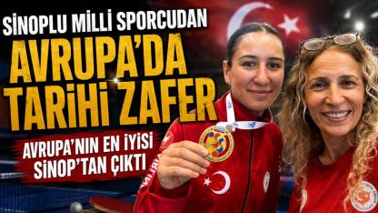 Sinoplu milli sporcu Avrupa’nın zirvesinde