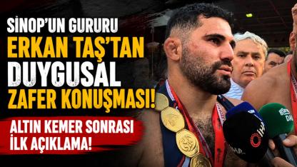 Sinoplu pehlivanlardan altın kemer sonrası duygu dolu mesajlar