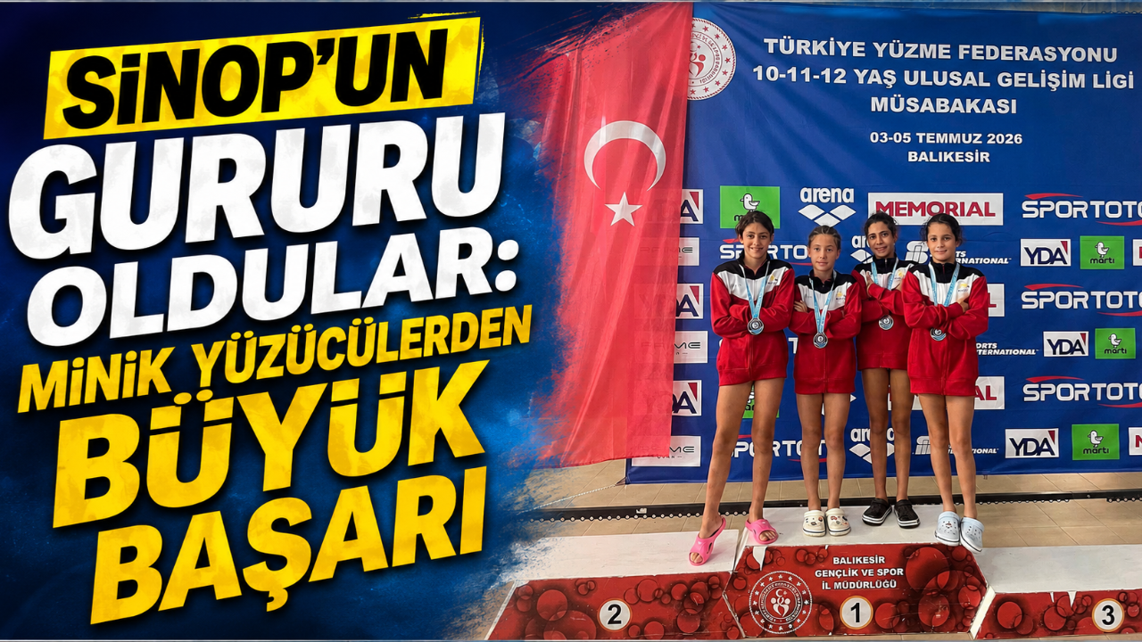 Sinoplu yüzücüler Türkiye dereceleriyle gururlandı