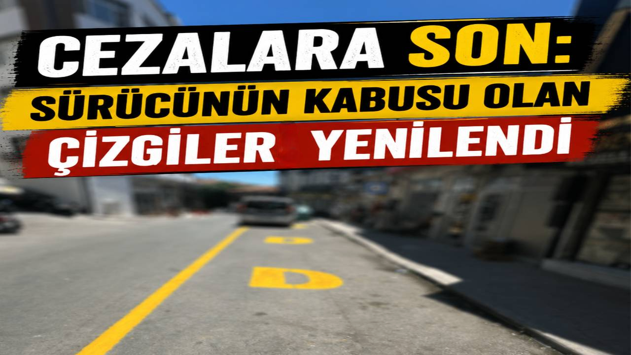 Sinop'ta durak işaretlemeleri yenilendi