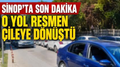 Sinop’ta hatalı park çilesi: Sürücüler ilerlemekte güçlük çekiyor