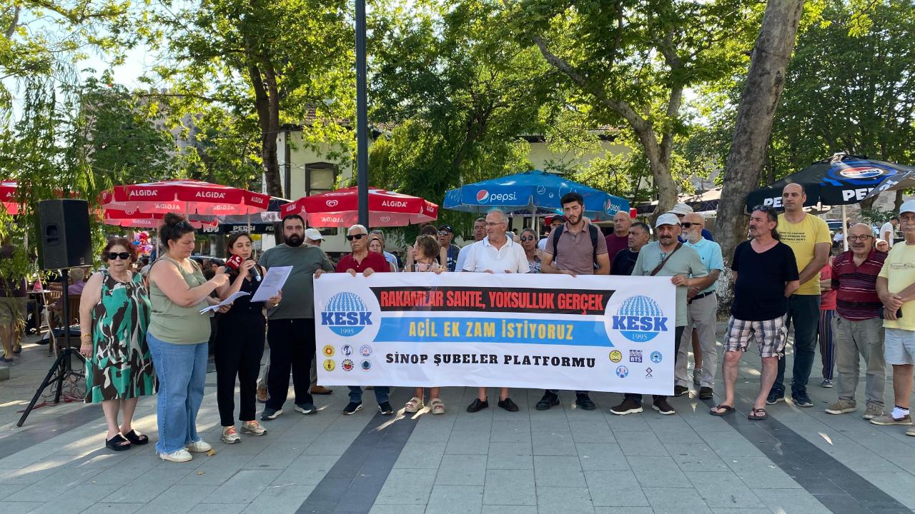 Sinop'ta KESK'ten enflasyon ve maaş açıklaması