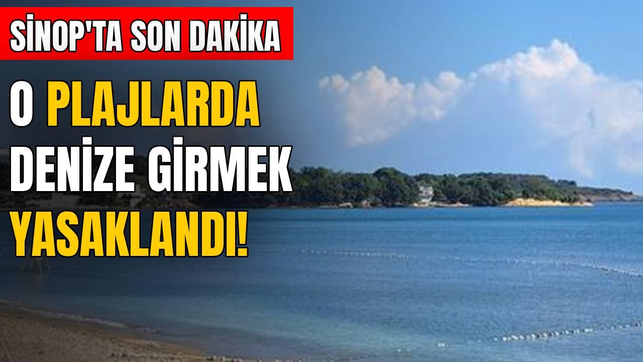 Sinop’ta kuzey sahillerine denize girme yasağı