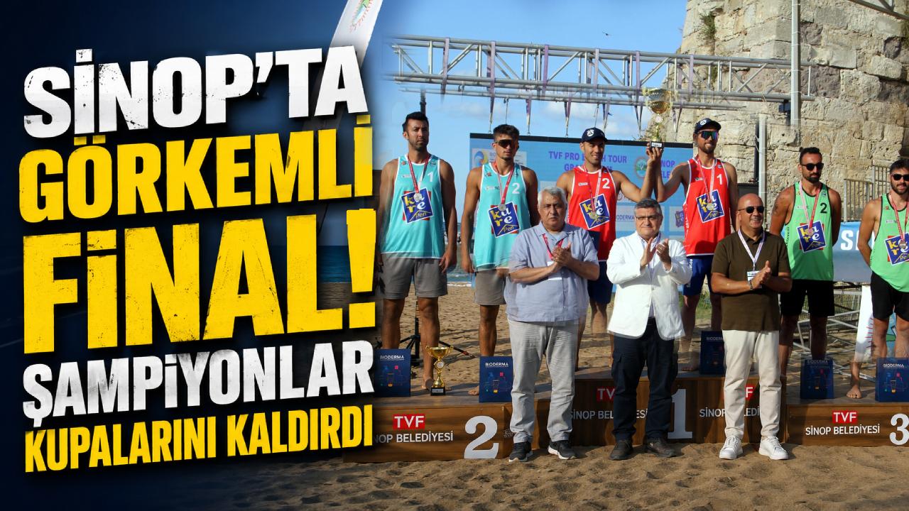Sinop'ta Plaj Voleybolu şöleni sona erdi