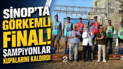 Sinop'ta Plaj Voleybolu şöleni sona erdi