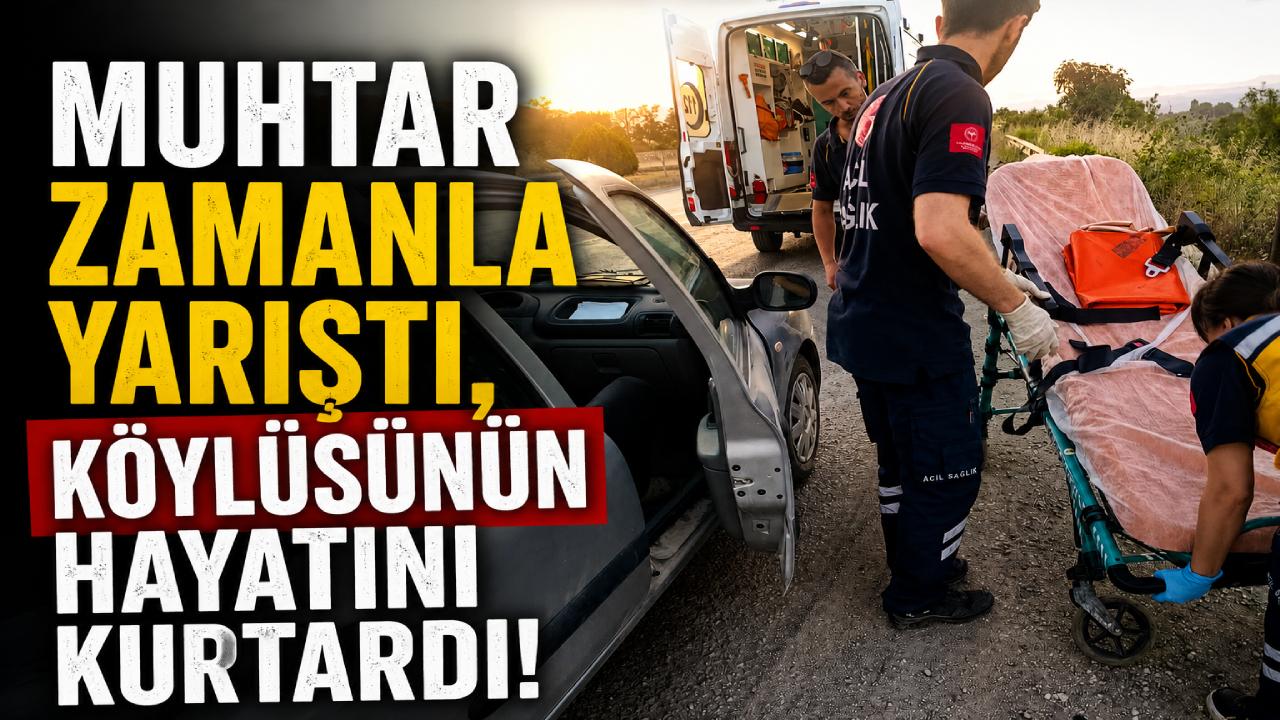 Sinop'ta rahatsızlanan vatandaşın imdadına muhtar yetişti