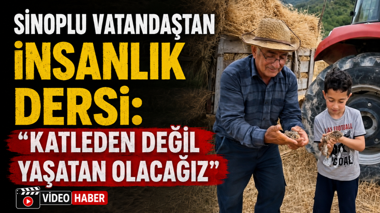 Tarlada ekin biçerken karşısına çıktı! Verdiği mesajla gündem oldu