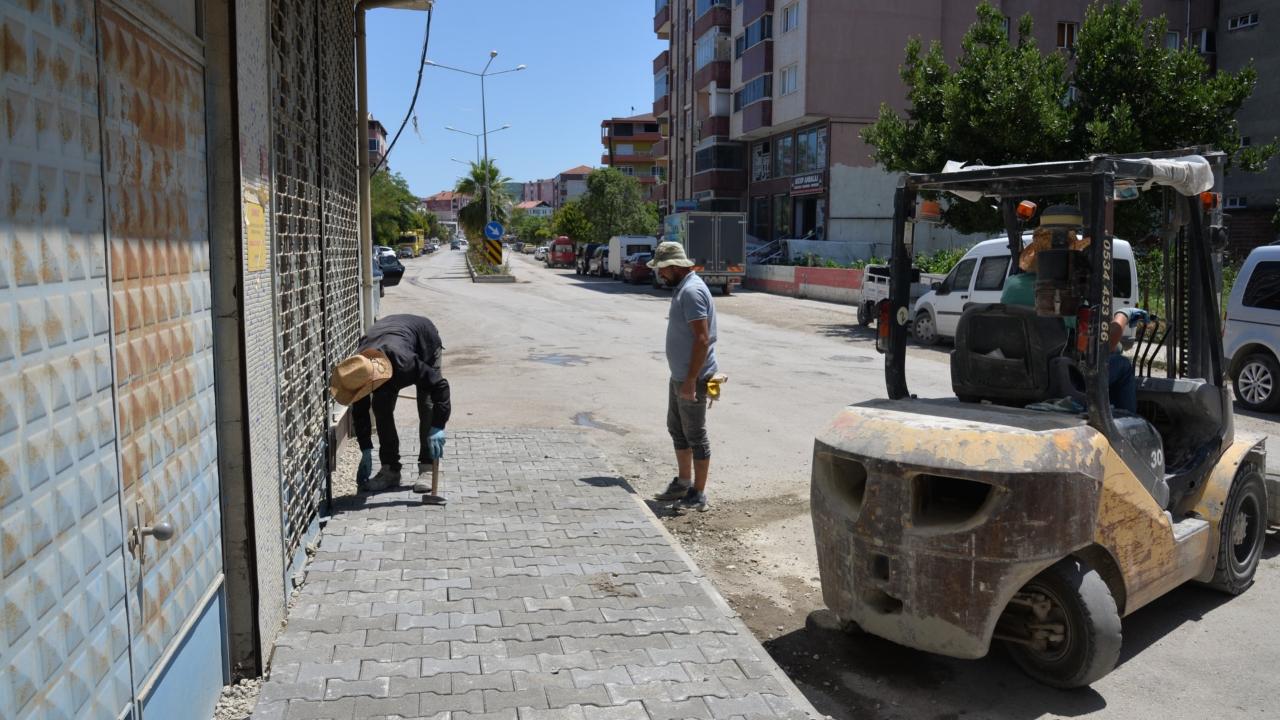 Türkeli’de üstyapı çalışmaları hafta sonu da sürdü