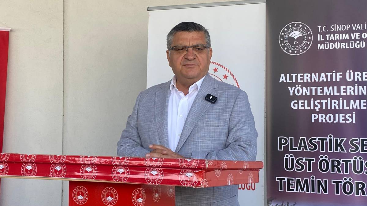 Sinop’ta 83 çiftçiye yüzde 50 hibeli sera örtüsü dağıtıldı